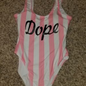 One piece NEW Bathing suit. Dope.